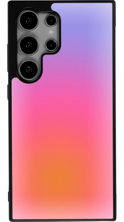 Samsung Galaxy S25 Ultra Case Hülle - Silikon schwarz Orange Pink Blue Gradient