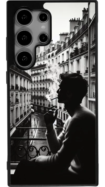 Samsung Galaxy S25 Ultra Case Hülle - Silikon schwarz Parisian Smoker