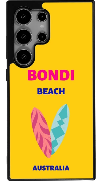 Samsung Galaxy S25 Ultra Case Hülle - Silikon schwarz Pop Summer Destination Bondi