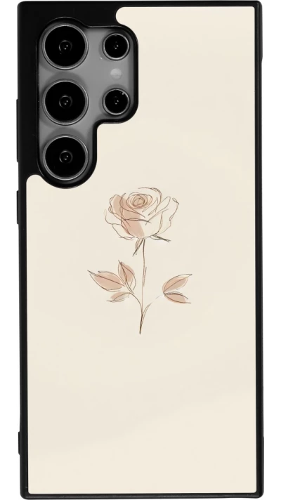 Samsung Galaxy S25 Ultra Case Hülle - Silikon schwarz Rosa Sand Minimalistisch