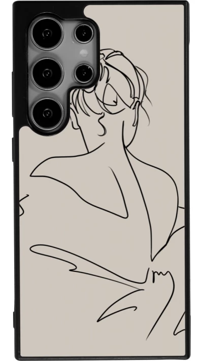 Samsung Galaxy S25 Ultra Case Hülle - Silikon schwarz Salnikova 05