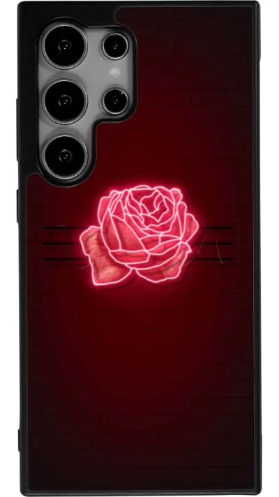 Samsung Galaxy S25 Ultra Case Hülle - Silikon schwarz Spring 23 neon rose