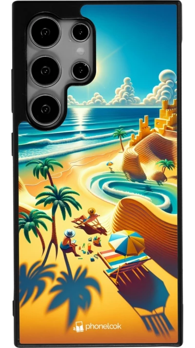 Samsung Galaxy S25 Ultra Case Hülle - Silikon schwarz Sonnenuntergang Brise