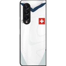 Samsung Galaxy Z Fold3 5G Case Hülle - Schweiz Away personalisierbares Fussballtrikot