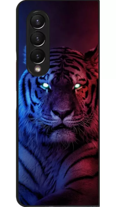 Coque Samsung Galaxy Z Fold3 5G - Tiger Blue Red