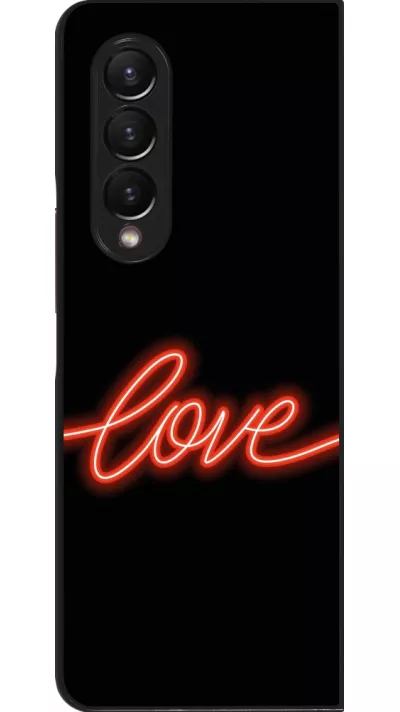 Coque Samsung Galaxy Z Fold3 5G - Valentine 2023 neon love