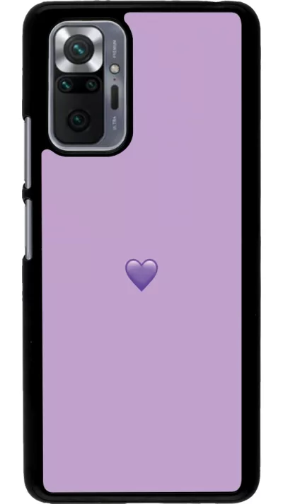 Coque Xiaomi Redmi Note 10 Pro - Valentine 2023 purpule single heart