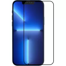 3D Tempered Glass iPhone 15 Pro - Full Screen Display Schutzglas mit schwarzem Rahmen