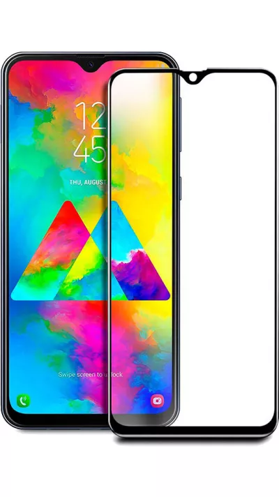 3D Tempered Glass Samsung Galaxy A50 - Vitre de protection d'écran intégrale verre trempé avec bords noirs