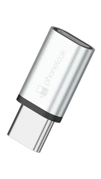 Adaptateur Lightning (entrée) vers USB-C pour iPhone 15 - PhoneLook - Argent