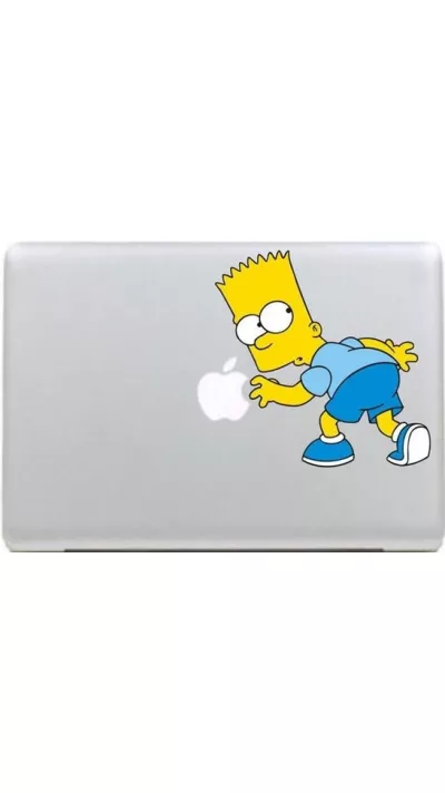 MacBook Aufkleber - Bart Simpson