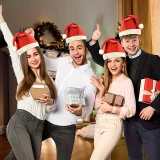 Weihnachtsmütze aus Stoff