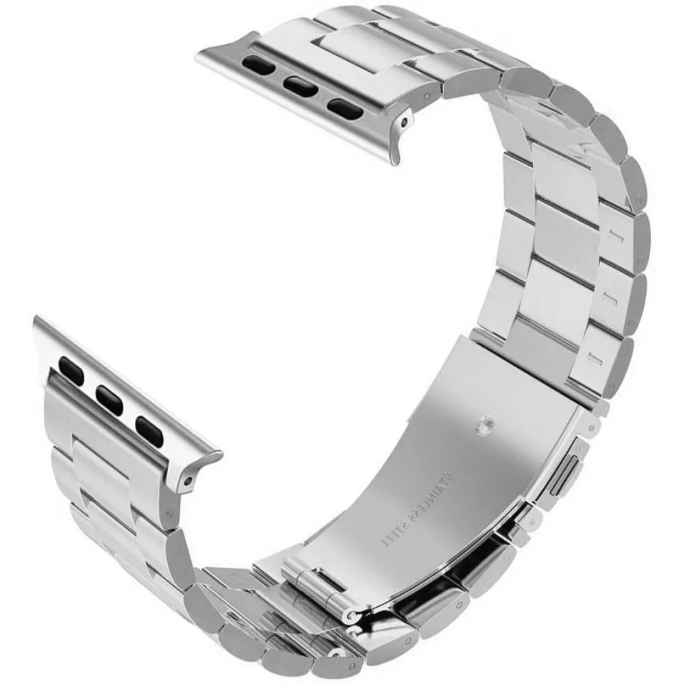 Edelstahl Armband - Zeitlos klassisch und elegant - Silber - Apple Watch 38/40/41/42 mm