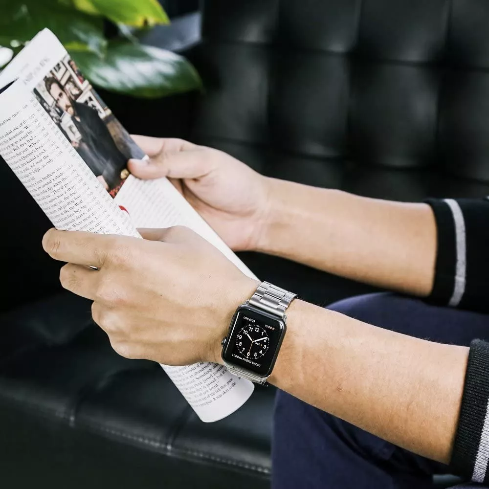 Edelstahl Armband - Zeitlos klassisch und elegant - Silber - Apple Watch 38/40/41/42 mm