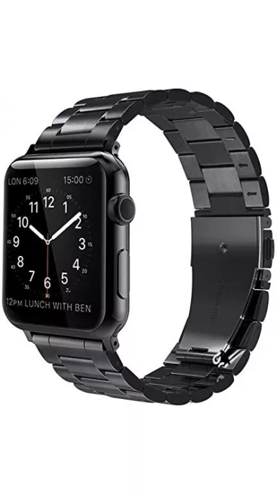 Bracelet à maillons en acier - Noir - Apple Watch 38/40/41/42 mm