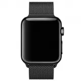 Mailänder Stahlarmband schwarz - Apple Watch 44/45/46/49 mm