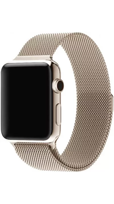Bracelet milanais en acier or vintage - Apple Watch 38/40/41/42 mm