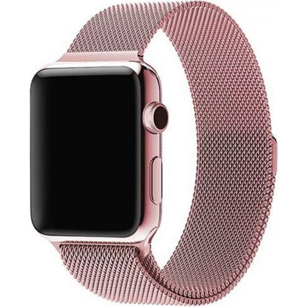 Mailänder Stahlarmband rosa - Apple Watch 44/45/46/49 mm