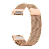Milanaise-Armband aus Stahl in (Größe L) - Vintage gold - Fitbit Charge 5 / 6