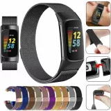 Milanaise-Armband aus Stahl in (Größe L) - Vintage gold - Fitbit Charge 5 / 6
