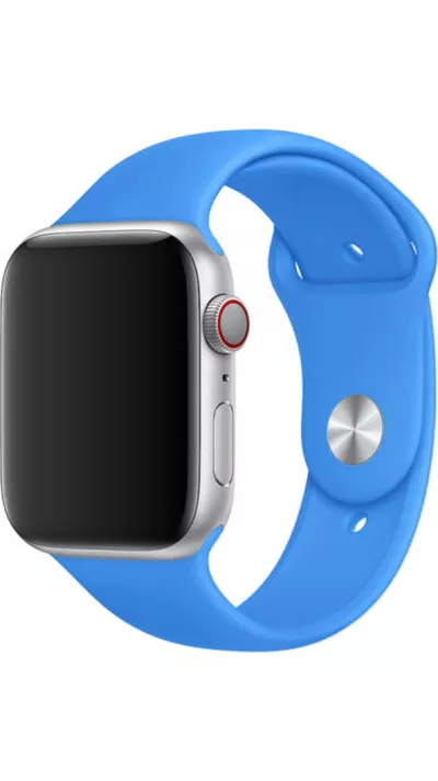 Bracelet sport en silicone bleu électrique - Apple Watch 44/45/46/49 mm