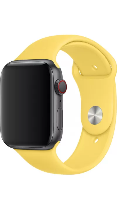 Bracelet sport en silicone jaune - Apple Watch 38/40/41/42 mm