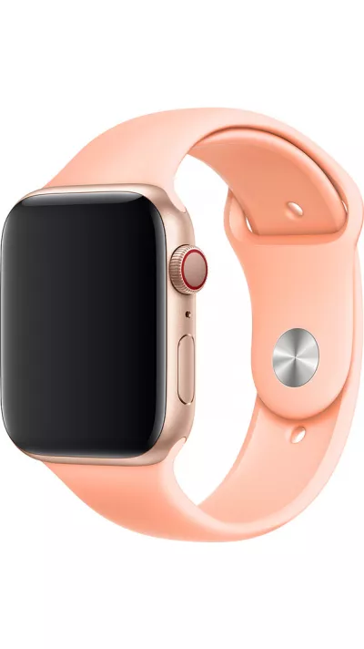 Bracelet sport en silicone rose pêche - Apple Watch 38/40/41/42 mm