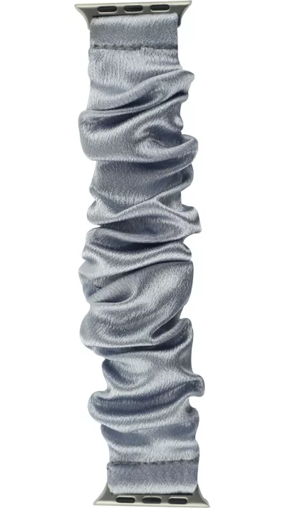Bracelet tissu chouchous argent - Apple Watch 38/40/41/42 mm