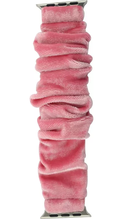 Bracelet tissu chouchous rose - Apple Watch 38/40/41/42 mm