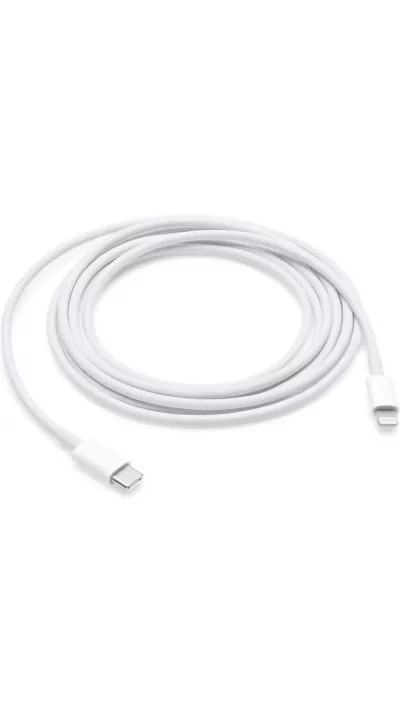 Câble de charge Lightning vers USB-C original Apple iPhone (2 m) - Blanc