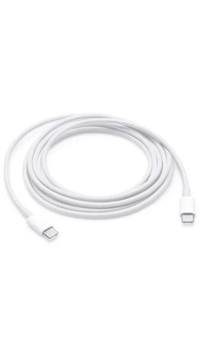 Câble de charge USB-C vers USB-C (2 m) original Apple (MLL82ZM/A) - Blanc