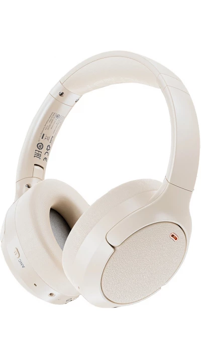 Casque Acefast H6 ANC sans fil Bluetooth 5.3 Over-Ear IPX4 - Blanc