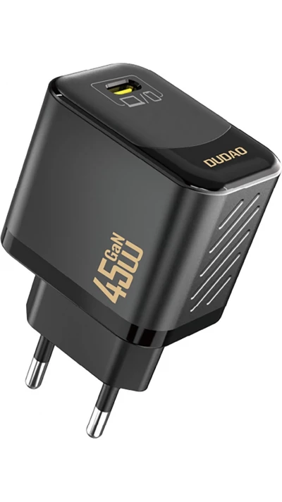 Chargeur mural USB-C 45W GaN Dudao A28 rapide et compact - Noir