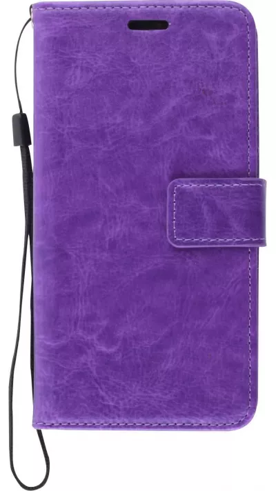 Fourre Samsung Galaxy A33 5G - Premium Flip cuir lisse porte-cartes - Violet
