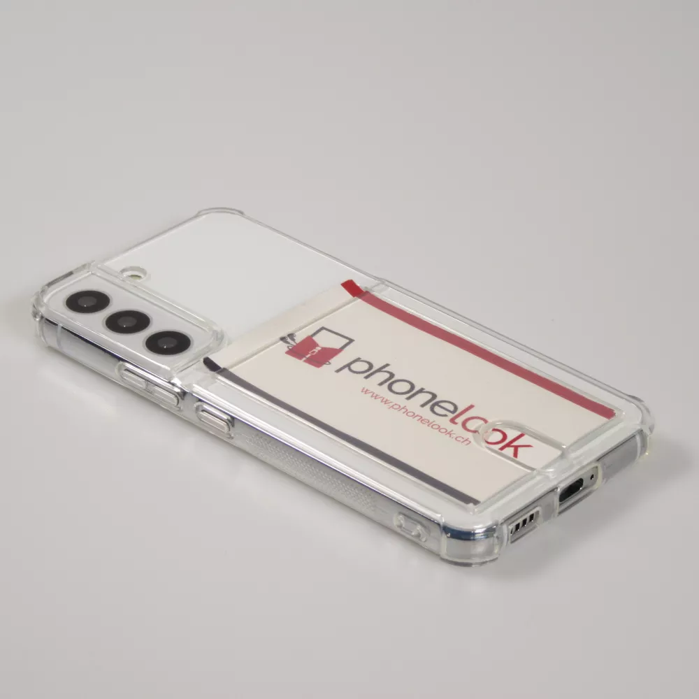 Samsung Galaxy S25 Case Hülle - Gummi Bumper Kartenhalter - Transparent