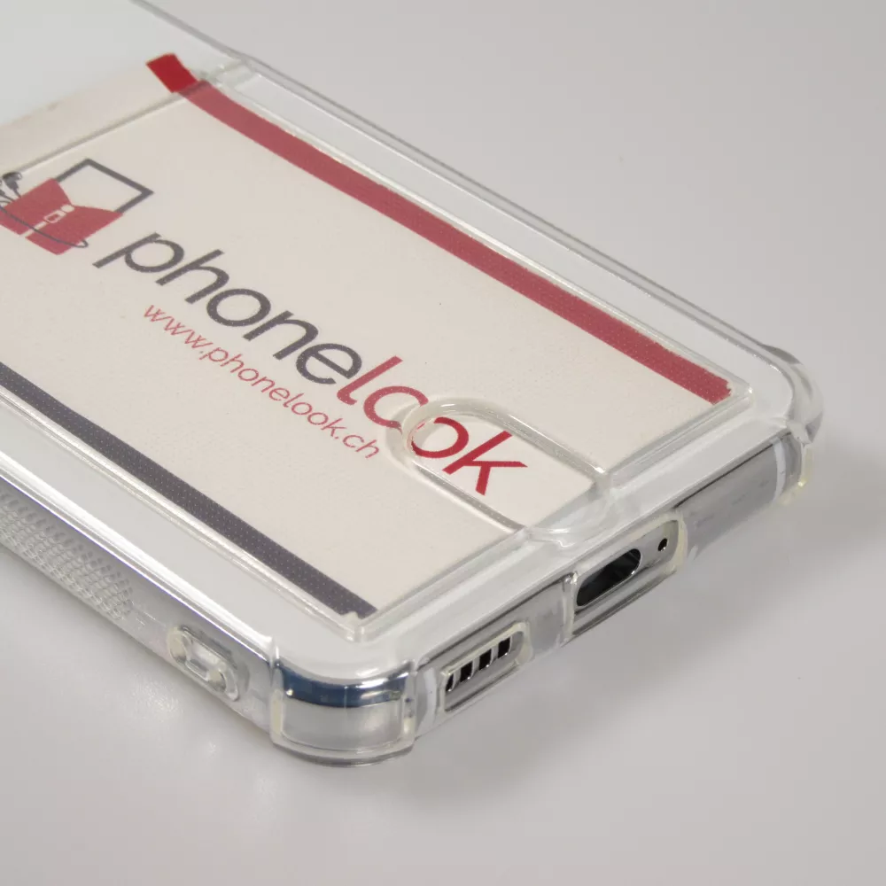 Samsung Galaxy S25 Case Hülle - Gummi Bumper Kartenhalter - Transparent