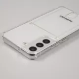 Samsung Galaxy S25 Case Hülle - Gummi Bumper Kartenhalter - Transparent