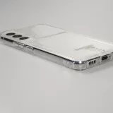 Samsung Galaxy S25 Case Hülle - Gummi Bumper Kartenhalter - Transparent