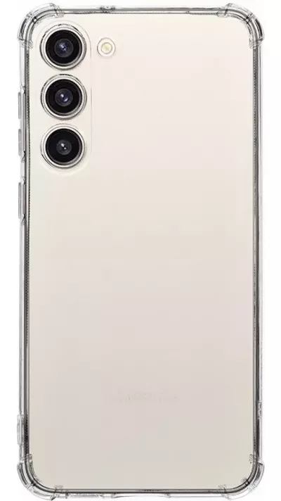 Samsung Galaxy S24 FE Case Hülle - Gummi Transparent Gel Bumper mit extra Schutz für Ecken Antischock