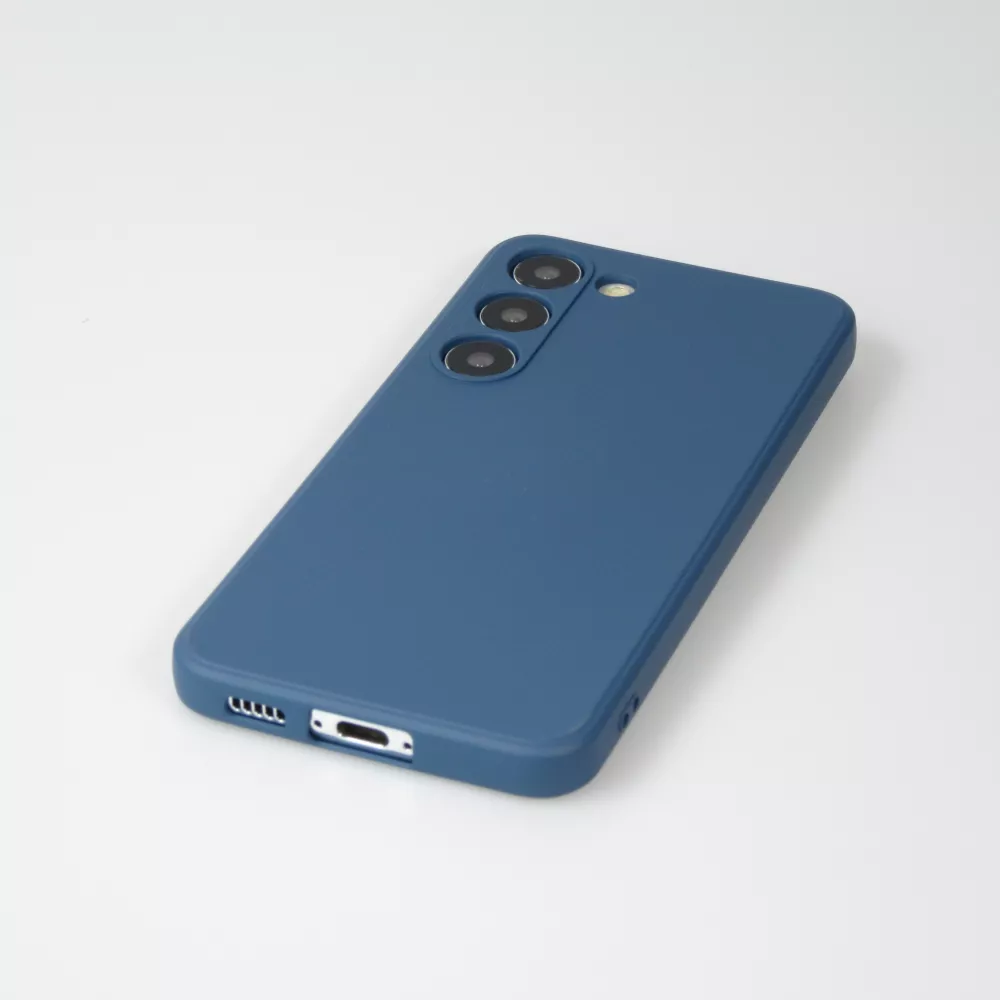 Coque Samsung Galaxy S25 - Gel soft touch - Bleu foncé