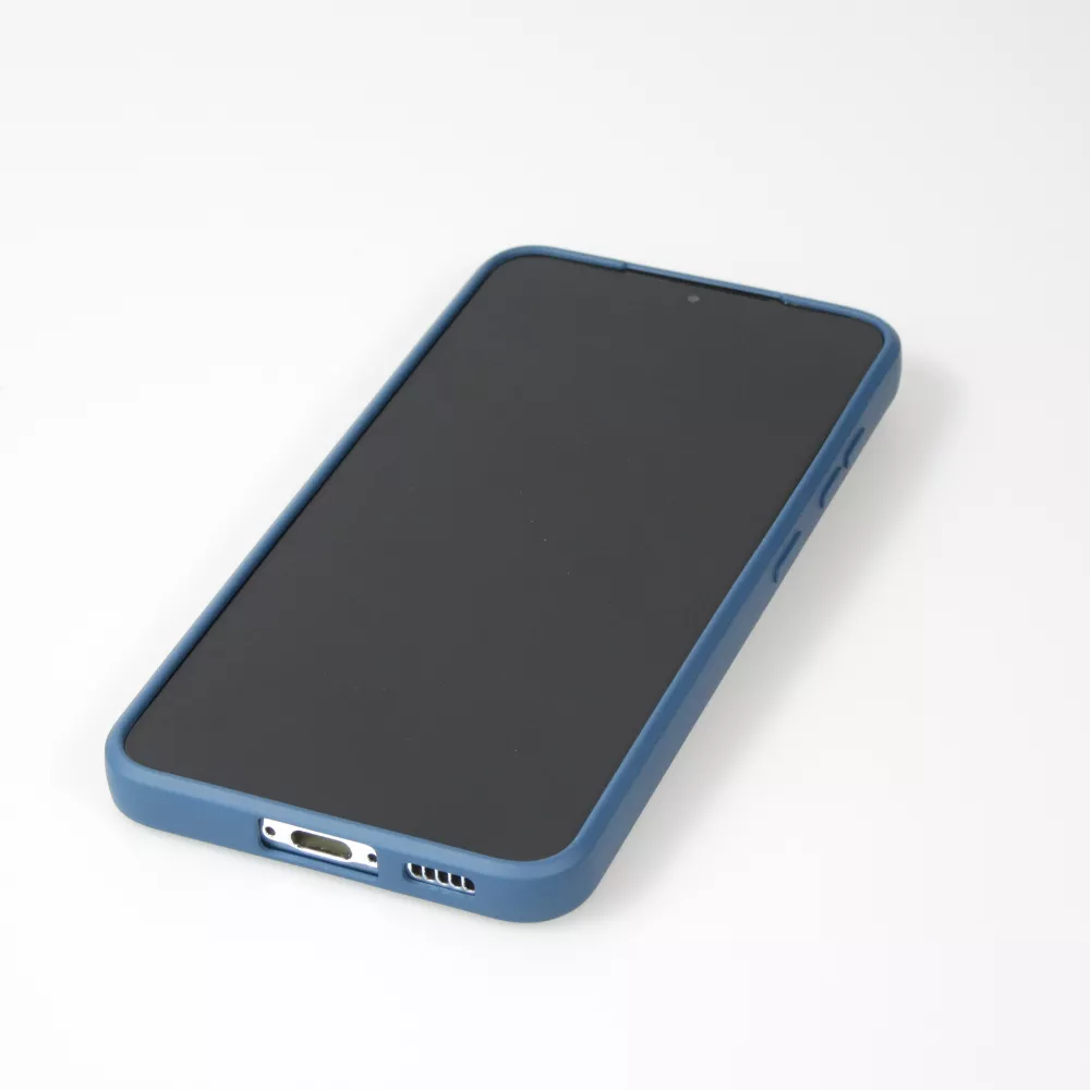 Coque Samsung Galaxy S25 - Gel soft touch - Bleu foncé
