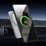Hülle Samsung Galaxy S25 Ultra - Qialino Echtleder (MagSafe kompatibel) - Schwarz