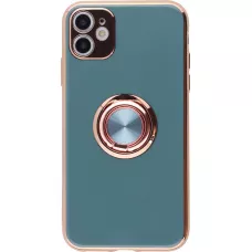 Hülle Samsung Galaxy S25+ - Gummi Bronze mit Ring grau grün