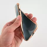 Hülle Samsung Galaxy S25+ - Gummi Bronze mit Ring grau grün