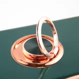 Hülle Samsung Galaxy S25 Ultra - Gummi Bronze mit Ring - Dunkelgrün