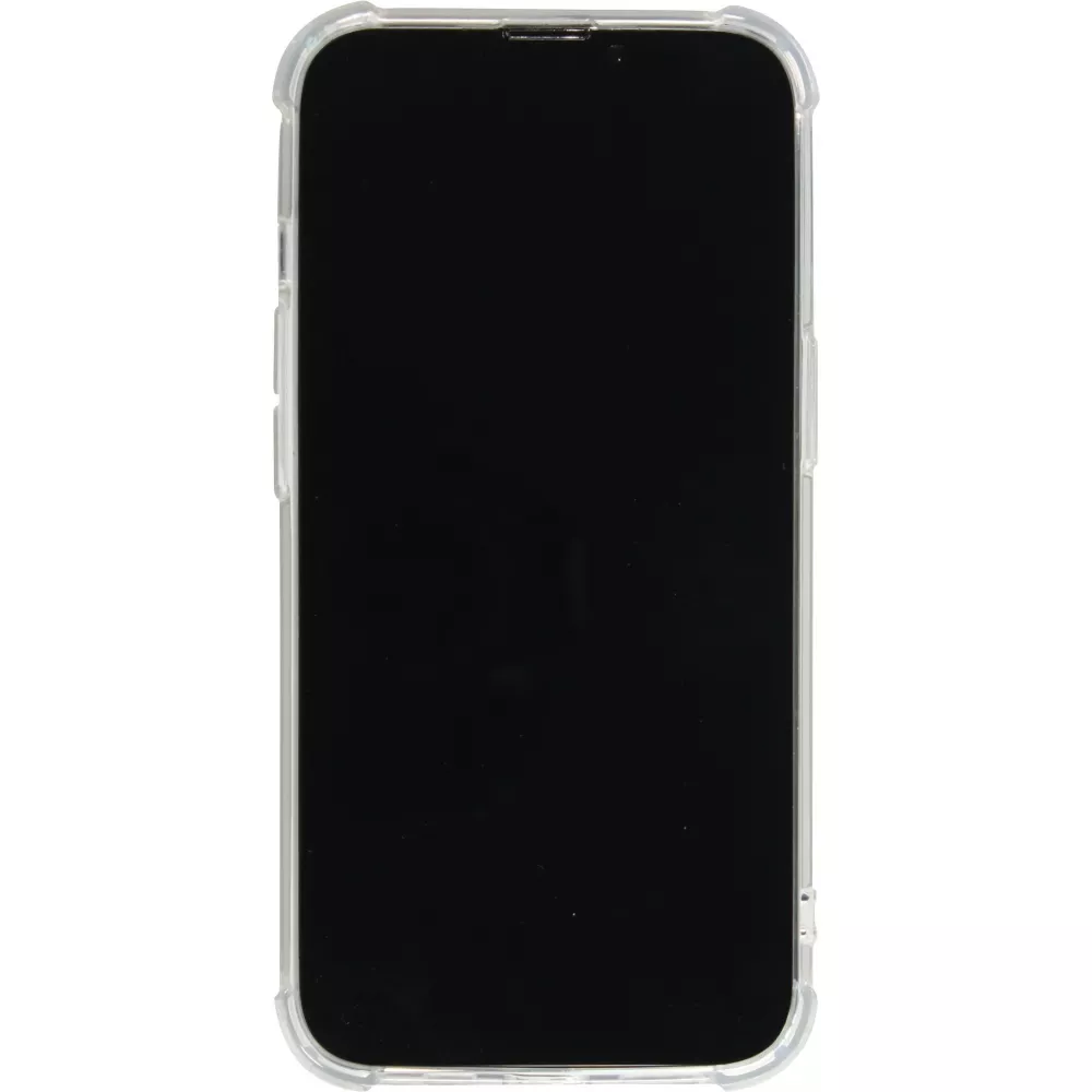 iPhone 15 Plus Case Hülle - Bumper Glass TPU Anti-Schock mit Acryl - Transparent