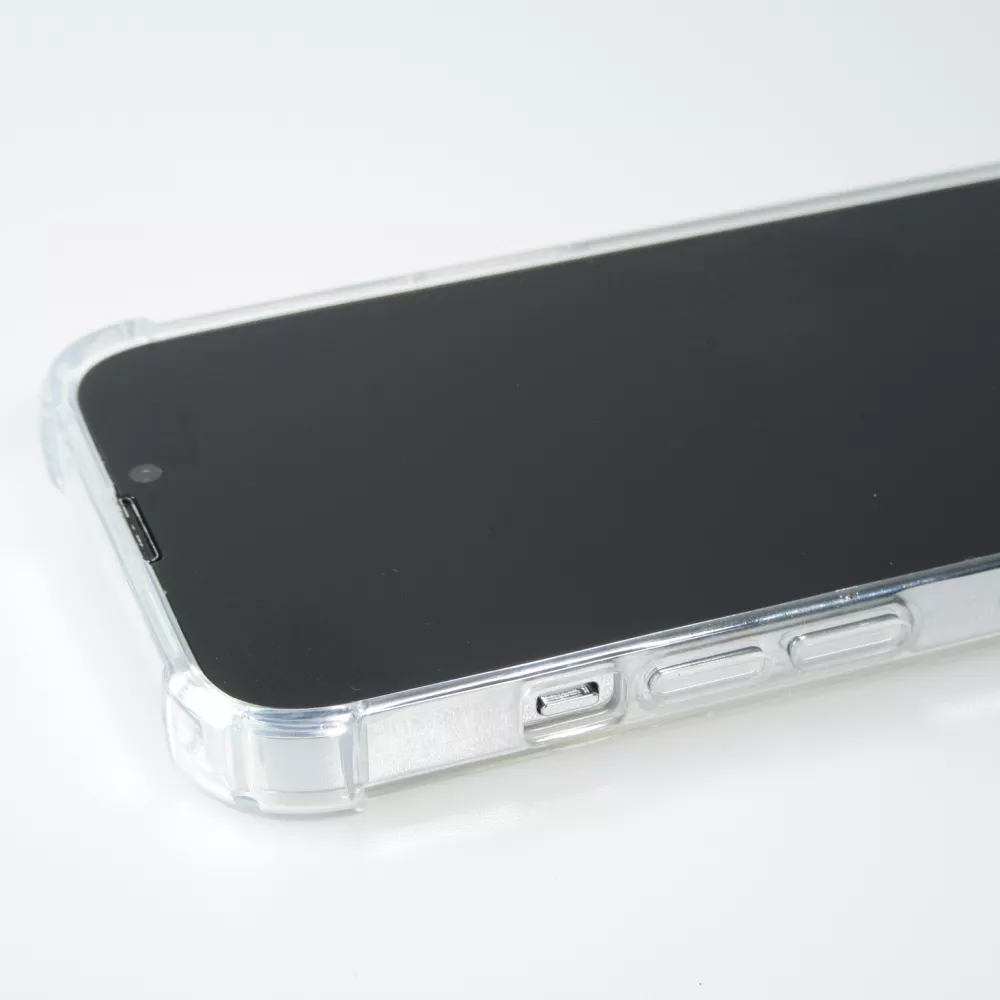 iPhone 15 Plus Case Hülle - Bumper Glass TPU Anti-Schock mit Acryl - Transparent
