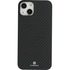 iPhone 16 Case Hülle - Carbomile Schutzcase aus echtem Aramid Carbonfaser - Schwarz