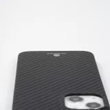 iPhone 16 Case Hülle - Carbomile Schutzcase aus echtem Aramid Carbonfaser - Schwarz