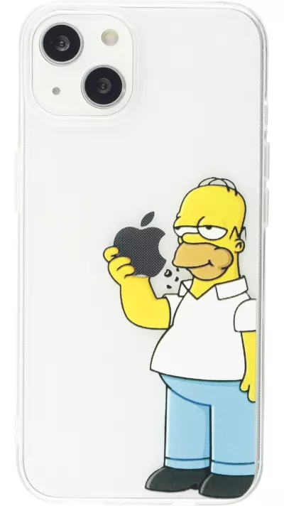 iPhone 16e Case Hülle - Gummi cartoon Homer Simpson